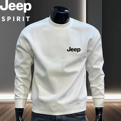Sweat-shirt pour homme de haute qualité Jeep, pull décontracté à manches longues et col rond, haut à porter au quotidien pour le printemps et l'automne