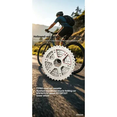 1. TTPRO Road Bike Cassette Flywheel 8/9/10/11/12 Speed 25T/28T/32T 2. TTPRO Folding Bicycle Tower Wheel 8-12 Speed 25T 28T