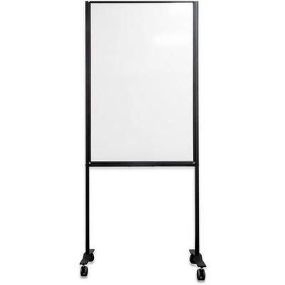 tableau travail mobile revêtu blanc - smit visual-120x75 cm
