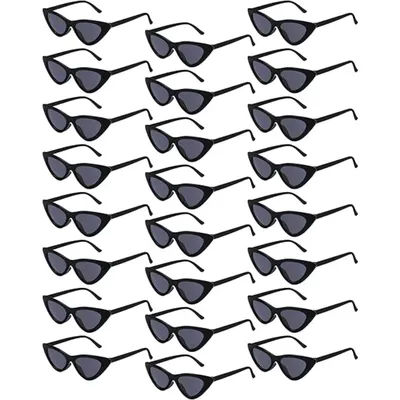 1-10PCS Lunettes de soleil rétro œil de chat pour femmes, monture en plastique tendance vintage pour hommes, vente en gros