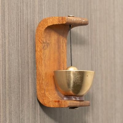Grand Echo,'Traditional Mango Wood and Brass Doorbell Crafted by Hand'