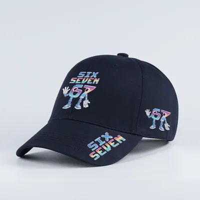 Casquette de baseball souple à imprimé robot numérique 67 dégradé tendance – Casquette réglable unisexe pour le sport, les loisirs et la mode au quotidien