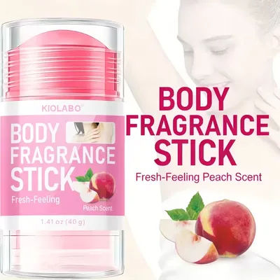 KIOLABO Peach Fresh and Dry Deodorant Stick - Eliminates hand and foot odor, leaving a fresh and cool fragrance
