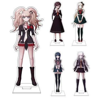 16CM Anime Danganronpa Cosplay Acrylic Figure Stand Plate Chihiro Fujisaki Enoshima Junko Asahina Aoi Ornaments Gifts