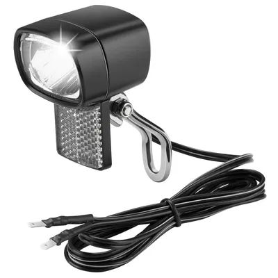 E-Bike Dynamo Headlight Front Lamp 36V 48V 52V 30-120 LUX with LED Bulb Waterproof for Electric Bicycle Motorcycles