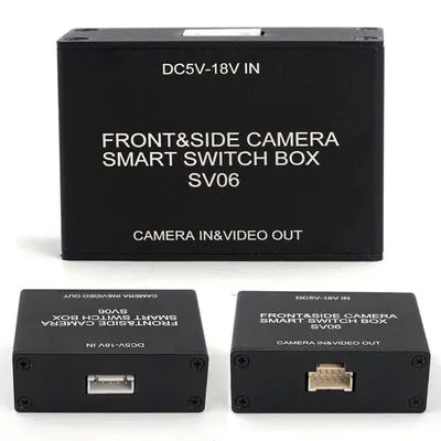 TEENRAM HD Night Vision IP68 Waterproof Video Image Control Box for Vehicle Front Auto Side View Camera Switch