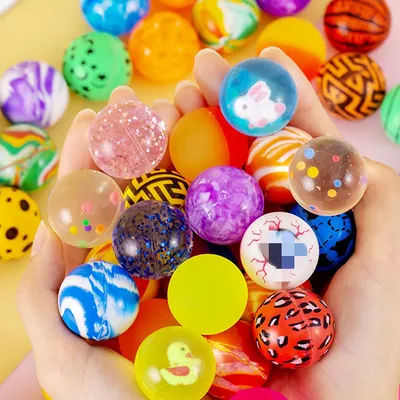 10/20/30/40/50Pcs Bouncy Ball Toys Kid Birthday Party Favors Gifts for Guests Rubber Bouncing Ball Pinata Goody Bag Fill Prizes