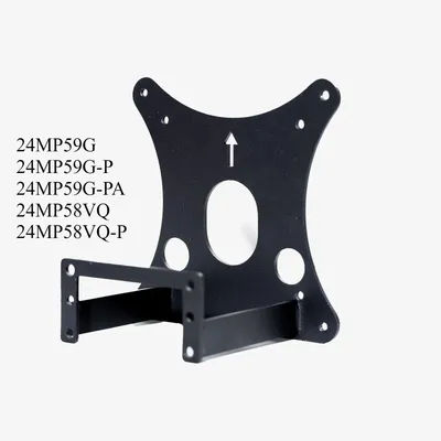 Compatible avec l'adaptateur VESA mural LG 24MP59G 24MP59G-P 24MP59G-PA 24MP58VQ 24MP58VQ-P Support de montage pour moniteur 75x75 100x100