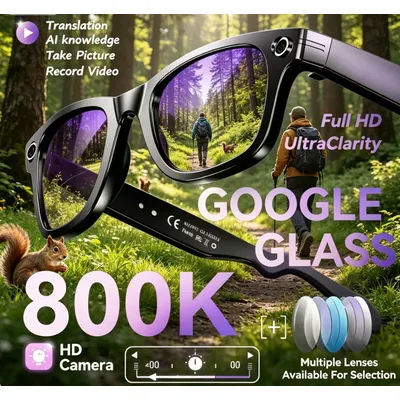 800W Camera AI Smart Glasses Men New Color Changing Smart Sunglasses Smart Translation Video Recording AI Glasses