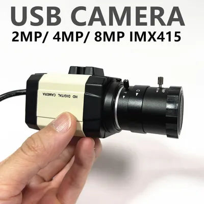4K IMX415 2MP 4MP 30fps High Speed UVC USB Webcam 5x 2.8-12mm Varifocal Zoom Lens option IMX415 720P 1MP Mini USB Camera BOX