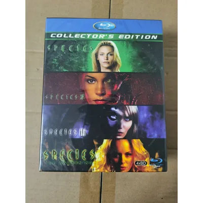 BD Blu-ray Science Fiction Horror Movie Series: Alien Species 1-4 Collection High Definition Collector's Edition 4-Disc Box
