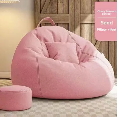 Casual Lazy Sofa Bean Bag Lounge Chair Sunken Tatami Cotsom Sleepable Ottoman Bed Convertible Living Room Furniture Sofa Bed