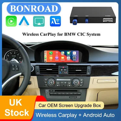 Bonroad OEM Screen Upgrade Module For BMW 3/5 Series E60 E92 CIC System Carplay Android Auto Airplay Autolink Interface