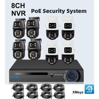Uzoom POE System Security Camera Outdoor PTZ Camera 48V POE IP Camera Home Security Camera CCTV Surveillance Onvif XMeye