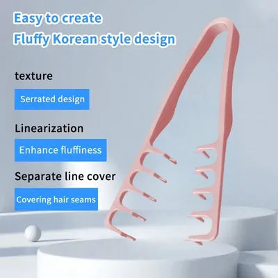 Volumizing Wide-Tooth Hair Styling Comb for Men ABS Plastic Textured Grip All Hair Types Home Salon Daily Hairdressing Accessory