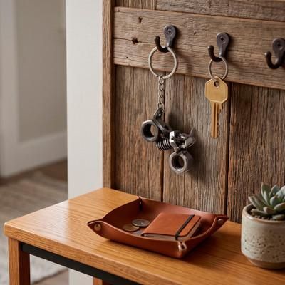 'Motorcycle-Shaped Eco-Friendly Recycled Metal Keychain'