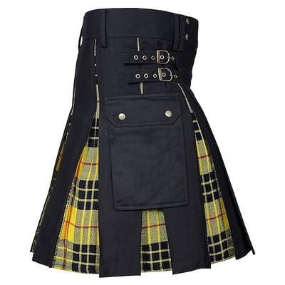 Highland scozzese Medievale Celtico Kilt scozzesi utilitari Gonnellini Vichy quadrettato Costume Per uomo Celtico Fiera Rinascimentale LARP Festival Adulti Gonnellino Primavera Estate