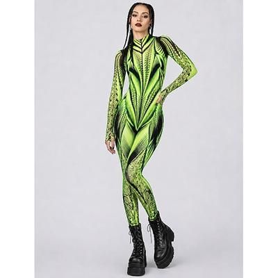 Tuta Intera Body Costume tutina Grafico Astratto Stampa Rave Per donna Costume per Festival Musicale Feste Discoteca Halloween Carnevale Bambini Adulti