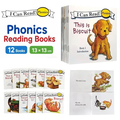 Biscuit I Can Read Phonics Story Book for Kids Baby Preschool Short Vowel Long Vowel & Sight Words Educational Reading Books