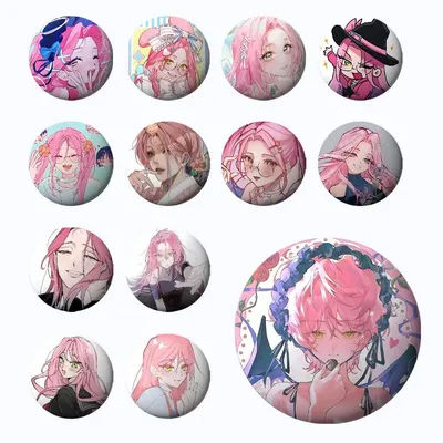 M-Mizi Alien Stage Badges Tinplate Soft Button Pin Brooch Metal Badge Custom Jewelry Accessories Hat Bag Lapel