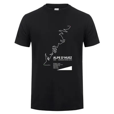 Alpe d Huez T-shirt hommes femmes haut d'été à manches courtes coton cadeaux d'anniversaire T-shirt homme t-shirts DY-148