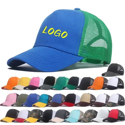 Chapeau en maille avec Logo personnalisé pour femmes et hommes, pare-soleil d'été, casquette de Baseball respirante, pour Sport de plein air, camion, papa