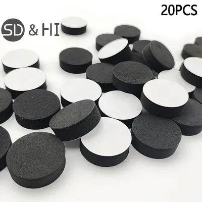 Polymères de pied absorbant les chocs pour haut-parleur, tampon anti-alde, auto-adhésif, éponge en mousse, bureau, 20 pièces