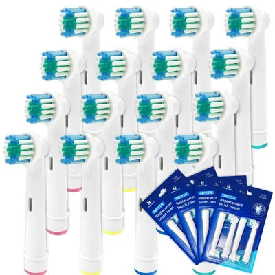 Tête de brosse à dents Compatible avec la brosse à dents électrique Oral b Braun, têtes de brosse de remplacement de précision pour Pro Smart Genius, Effici