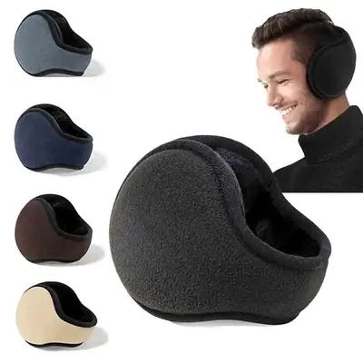 Cache-oreilles coupe-vent pour hommes et femmes, protection chaude, peluche épaisse, polaire chaude d'hiver, cyclisme en plein air, cache-oreilles doux