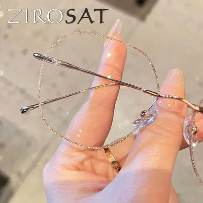 ZIROSAT 8925-B lentilles teinte titane lunettes de myopie lunettes de lecture monture de lunettes sans monture pour hommes ou femmes