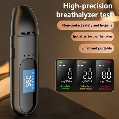 Alcootest haute précision, testeur d'alcool numérique portable avec écran LCD, utilisation personnelle et professionnelle, sécurité routière