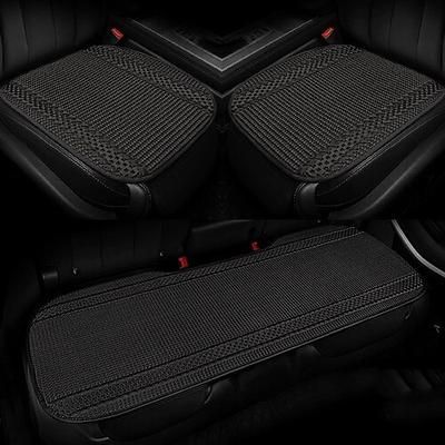 Set di 3 coprisedili universali per auto, traspiranti e rinfrescanti, in tessuto, per sedili anteriori e posteriori, con imbottitura antiscivolo, adatti alla maggior parte di auto, camion e SUV.