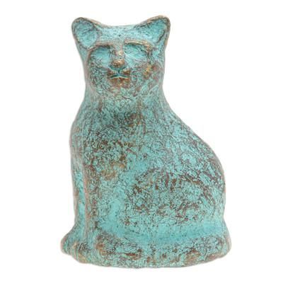 Eco Feline,'Eco-Friendly Recycled Paper Cat Sculpture from Thailand'