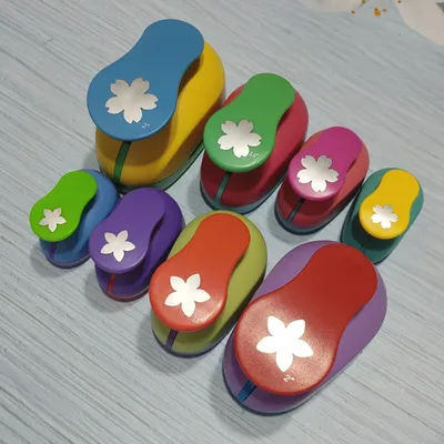 49mm 37mm 2.5cm 1.6cm Sakura Petal Craft Hole Punch Scrapbooking School Paper Puncher EVA Cutting Tool Child DIY Cutter