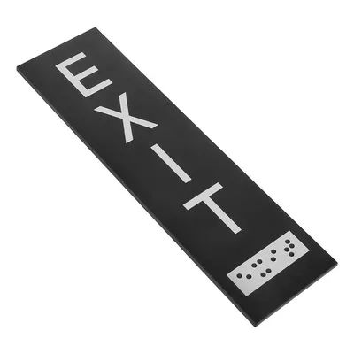 Acrylic Adhesive Exit Sign Clear Bold Letters Sleek Design Easy Installation Indoor Outdoor Safety Exit Sign for Business Office