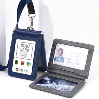 New Work Card Set ID Card Badge Holder Case Bank Credit Factory Name Card Clip Badge File Holder Accessories