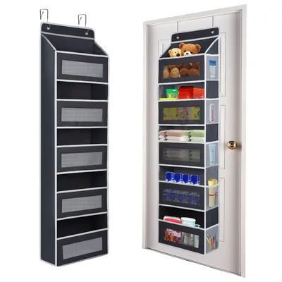 Over The Door Storage Organiser,5 Shelves Door Organizer Hanging, Hanging Organiser Storage For Baby Nursery, Bathroom, Bedroom