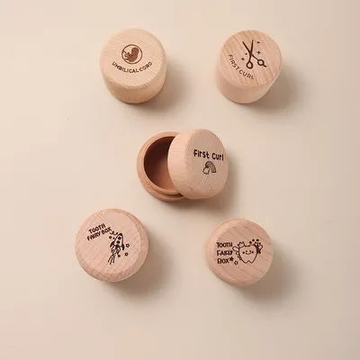 Baby Tooth Fairy Tale tooth box keepsake first hair cut umbilical cord children laser engrave