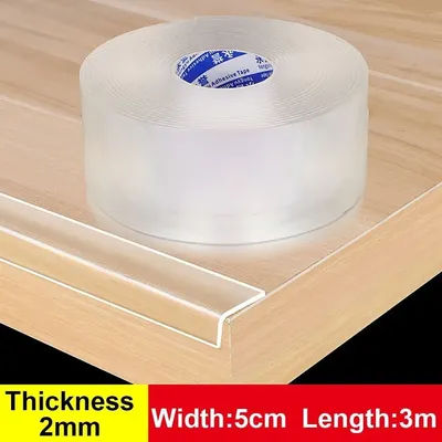Collision Proof Table Edge Guard Tape Self Adhesive Transparent Protective Strip Thickened Safety Furniture Corner Bumper