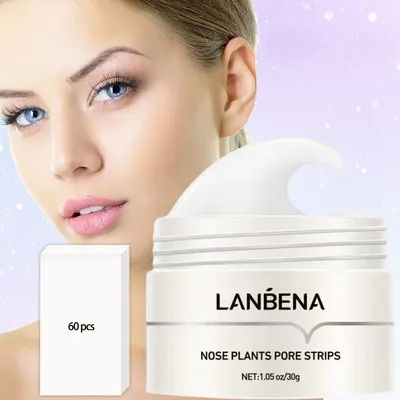 LANBENA Nose Blackhead Remove Mask Pore Strip Peeling Mask Deep Cleansing Black Dot Remover Acne Patch Skin Care Peel Mask