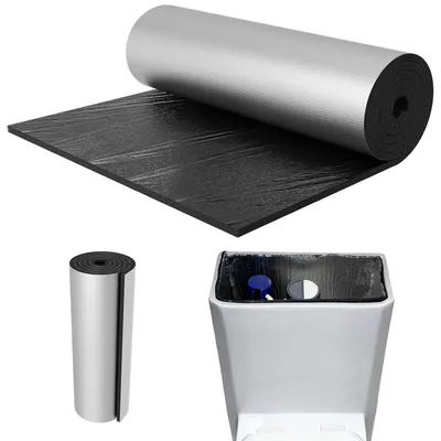 100X40cm Insulated Toilet Tank Liner Waterproof Self-Adhesive Anti-Freeze Pad Toilet Anti Condensation Kit for Bathtub Shower