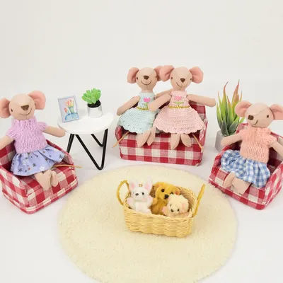 13CM Plush Mouse Animal Doll Kawaii Mouse Soft Dolls Christmas Presents Birthday gift