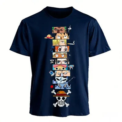2026 One Piece Anime Luffy Zoro Ace T Shirt Men Summer Cotton Short Sleeve Graphic Tee Harajuku Streetwear Vintage Casual Tops