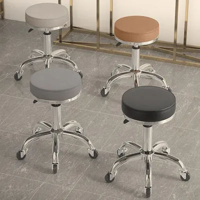 Adjustable Beauty Salon Chair Professional Swivel Stylist Seat Hairdressing Nail Salon Furniture Home Kitchen Bar Chairs