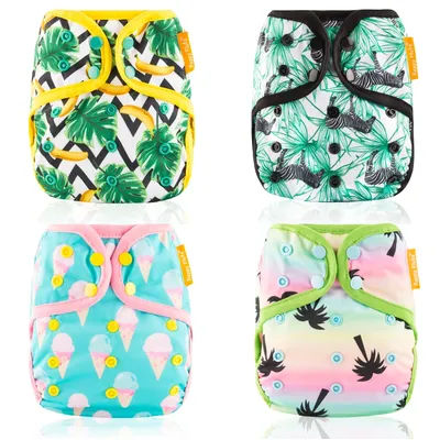 HappyFlute OS Baby Diaper Cover Newest Colorful Binding Cover Waterproof &Reusable Nappy Cover 1Pcs