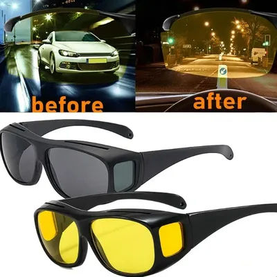 Anti-Glare Night Vision Driver Goggles Fashion Sunglasses Cycling Goggles Night Driving Enhanced Light Glasses Car Accessries