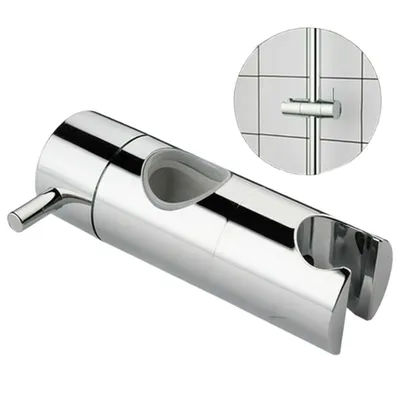 ABS Chrome Shower Head Holder Adjustable Bathroom Shower Riser Rail Bracket Slider Faucet Accessories 19/22/24/25 Bathroom Tool