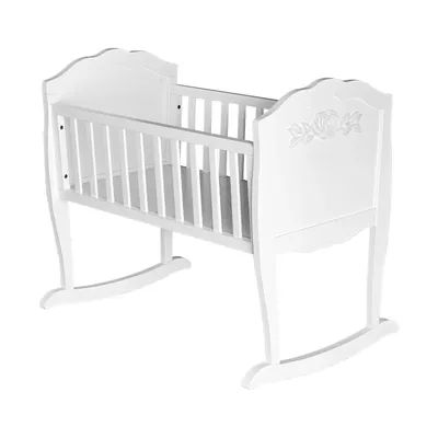 White Nest Rocking Swing Cradle Wood Modern Style Cot New Born Baby Coat Bed Crib Baby Cradle for Baby