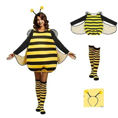 Halloween Bumblebee costume role-playing parent-child party adult performance holiday costume bee costume