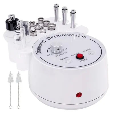 3 in 1 Microdermabrasion Machine, Diamond Dermabrasion Facial Cleaning Blackhead Removal Vacuum Devices for Home Use, Salon Spa